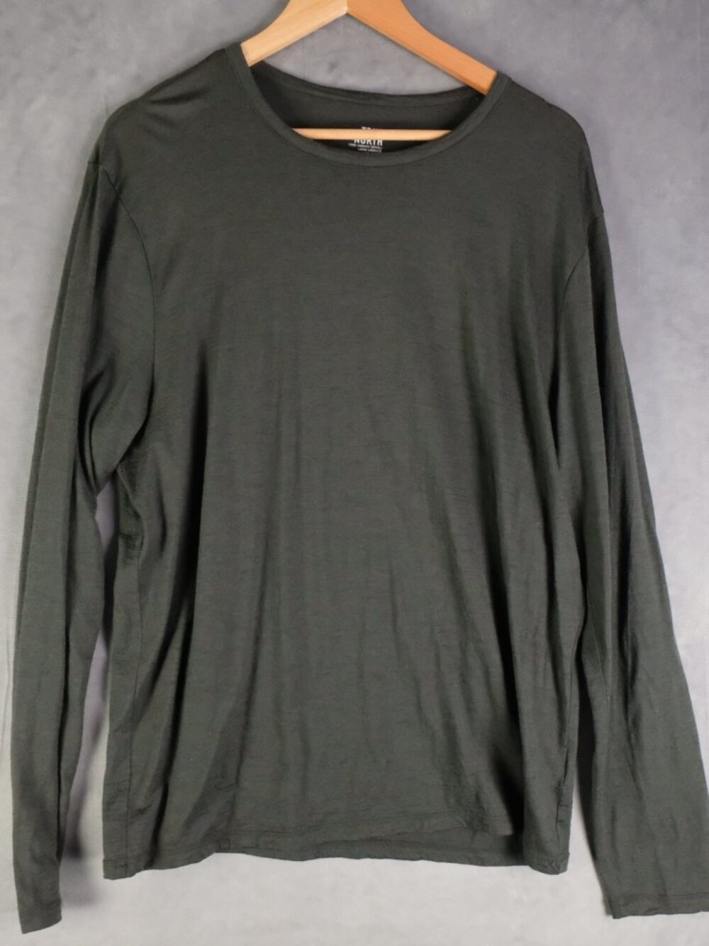 True North 100% Merino Wool Long Sleeve Crew Neck Shirt Large Base Layer Canada